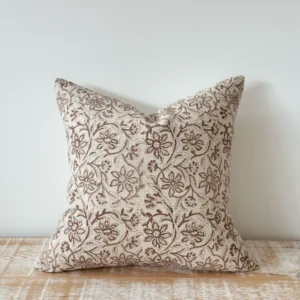 funda estampada marrón 45x45