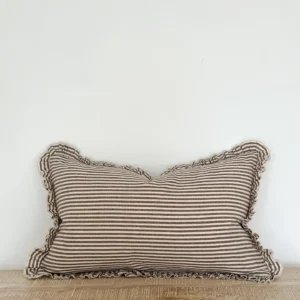 funda rayas marrón 50x30